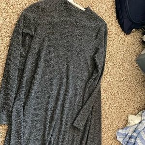 Old Navy- Stretch Black Sparkle Long Sleeve Dress